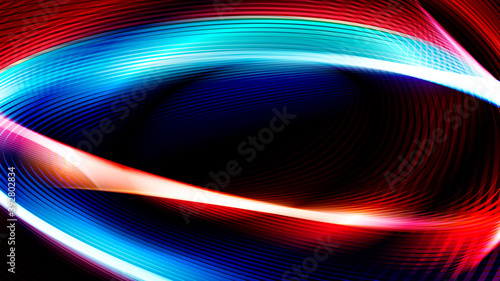 Abstract background with glowing lines.