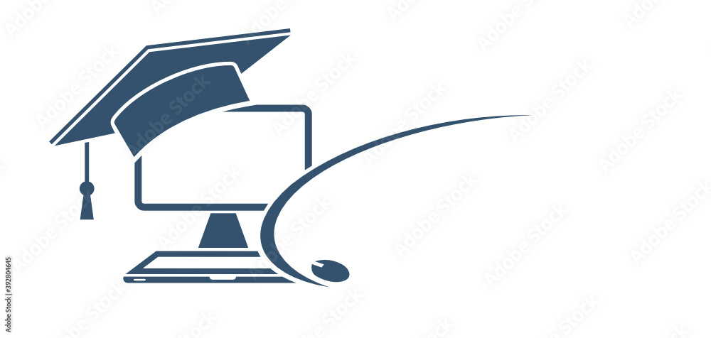 Obraz premium e learning logo
