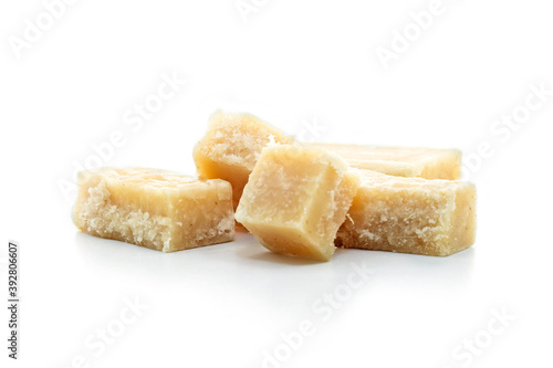 ginger candy isolated on white background