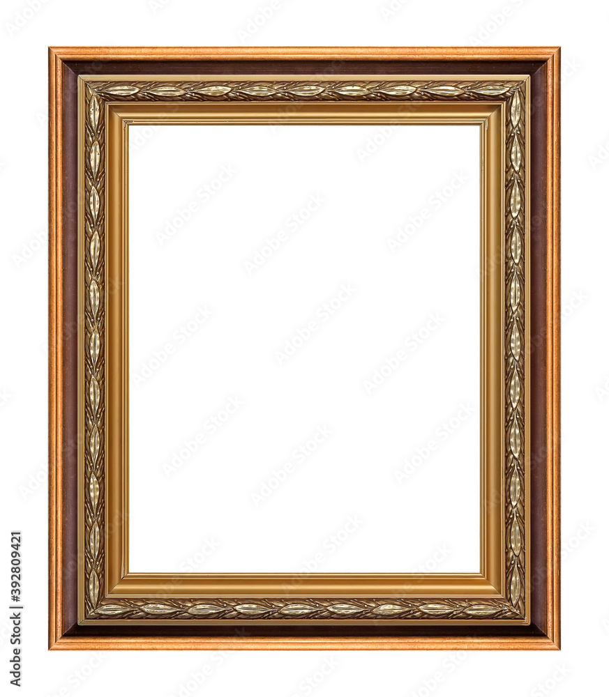 Wooden frame for paintings, mirrors or photo isolated on white background Wooden frame for paintings, mirrors or photo isolated on white background