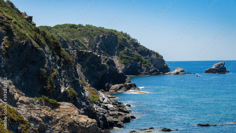 Mediterranean coastline, south of France