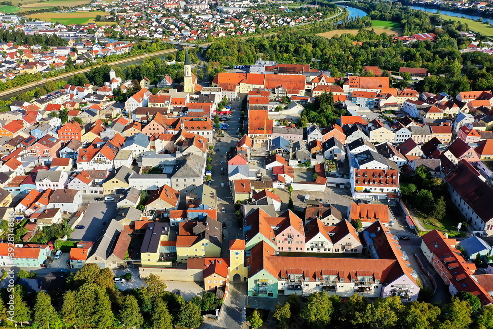 Luftbild von Kelheim