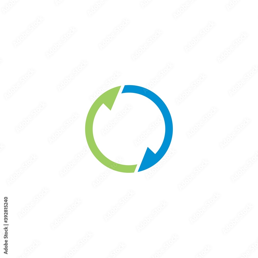 Arrows circle vector illustration icon Logo Template Arrows circle vector illustration icon Logo Template