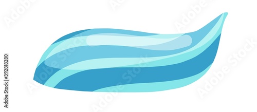 Blue and white toothpaste dental illustration vector clipart element isolated on a white background