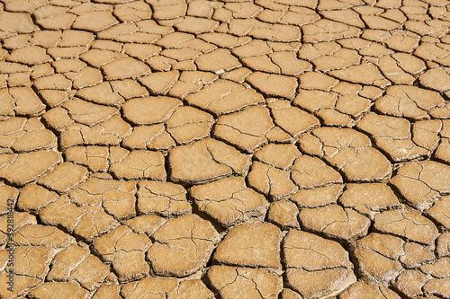 landscape - wet clay surface with mudcracks