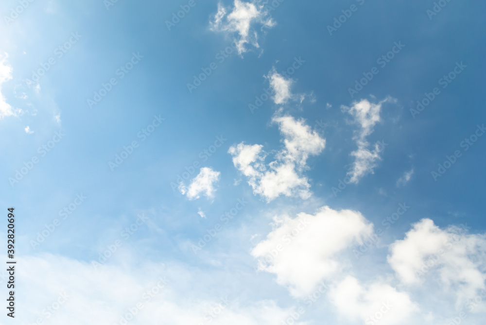 Fototapeta premium White cloud and blue sky