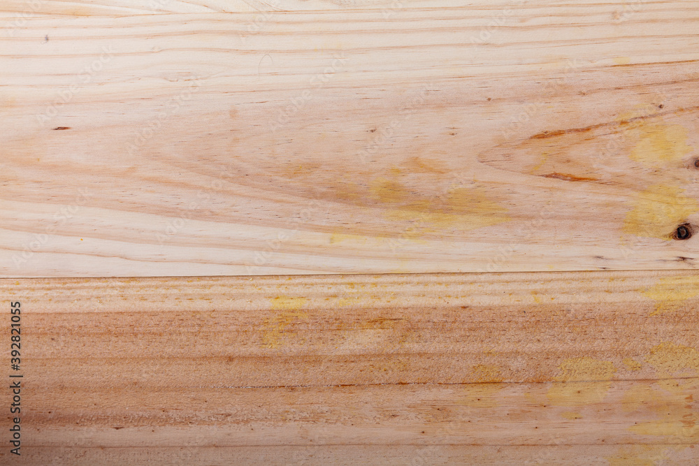 Naklejka premium Close-up of natural textured wooden background, nobody..