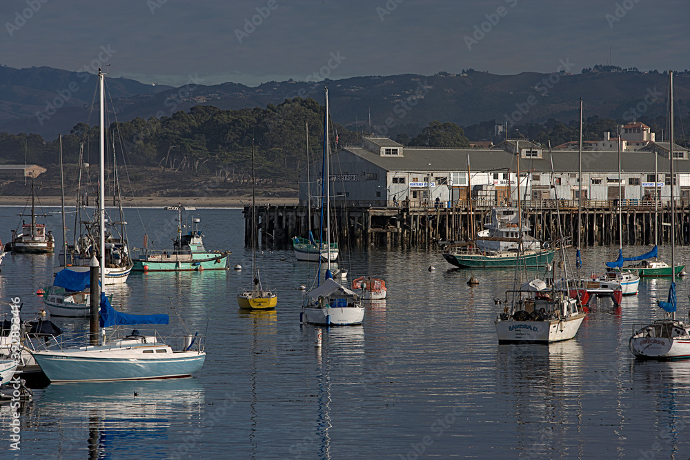 Harbor near wharf #1 in Monterey California. 