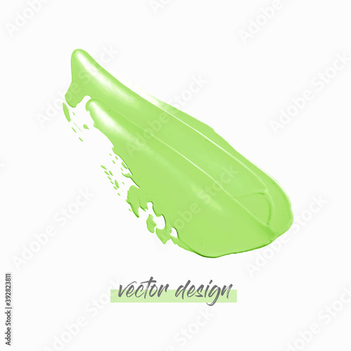Paint liquid texture stroke isolated on white background illustration vector