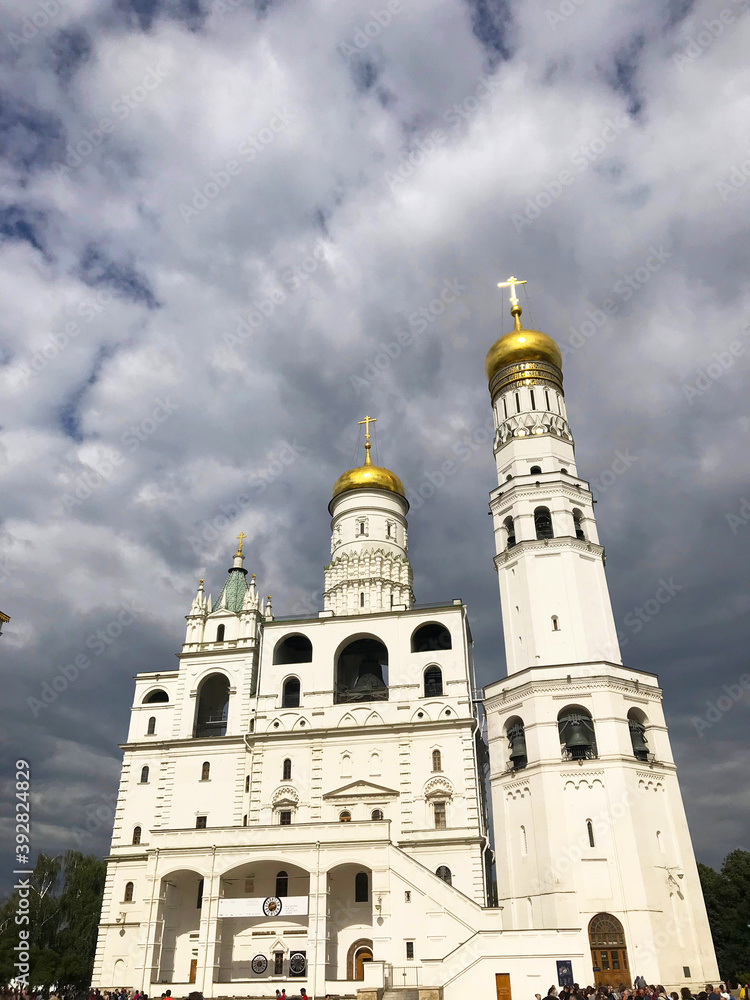 Orthodox cathedrals at Kremlin Palace in Moscow, Russia Orthodox cathedrals at Kremlin Palace in Moscow, Russia