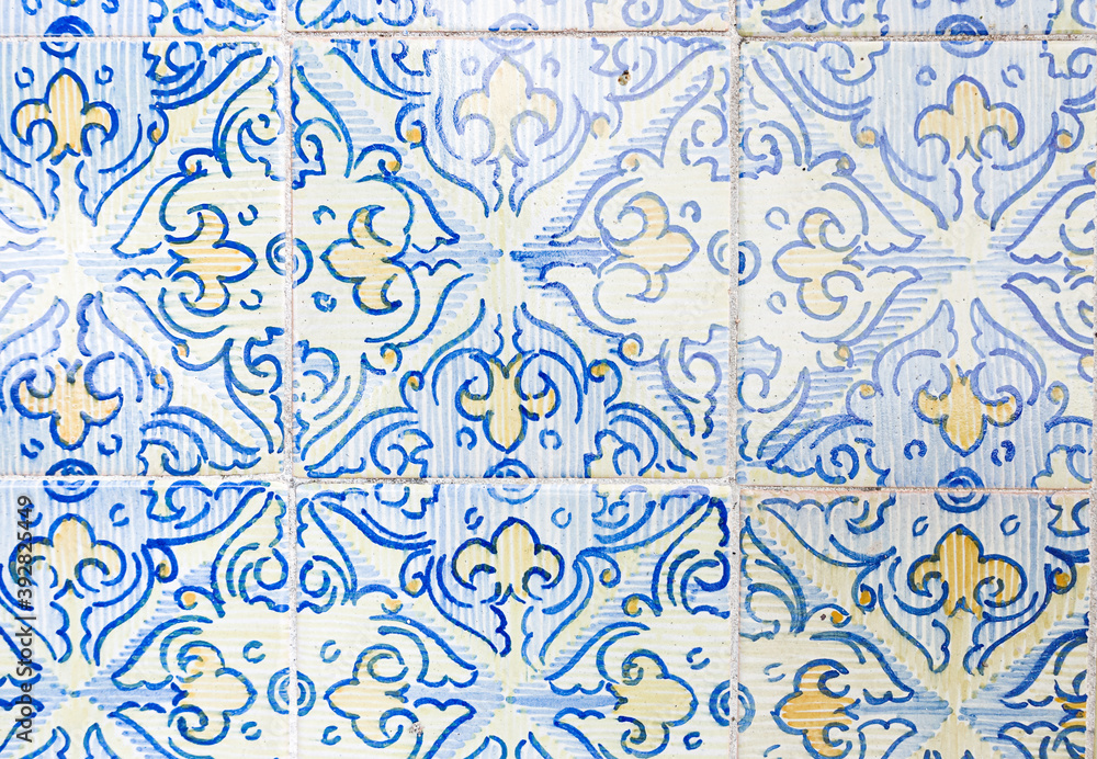 Great for textures Andalusia style wall Azulejos tiles backgrounds