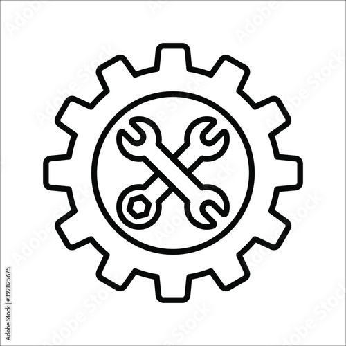 Service Tools vector icon. Illustration on white background.