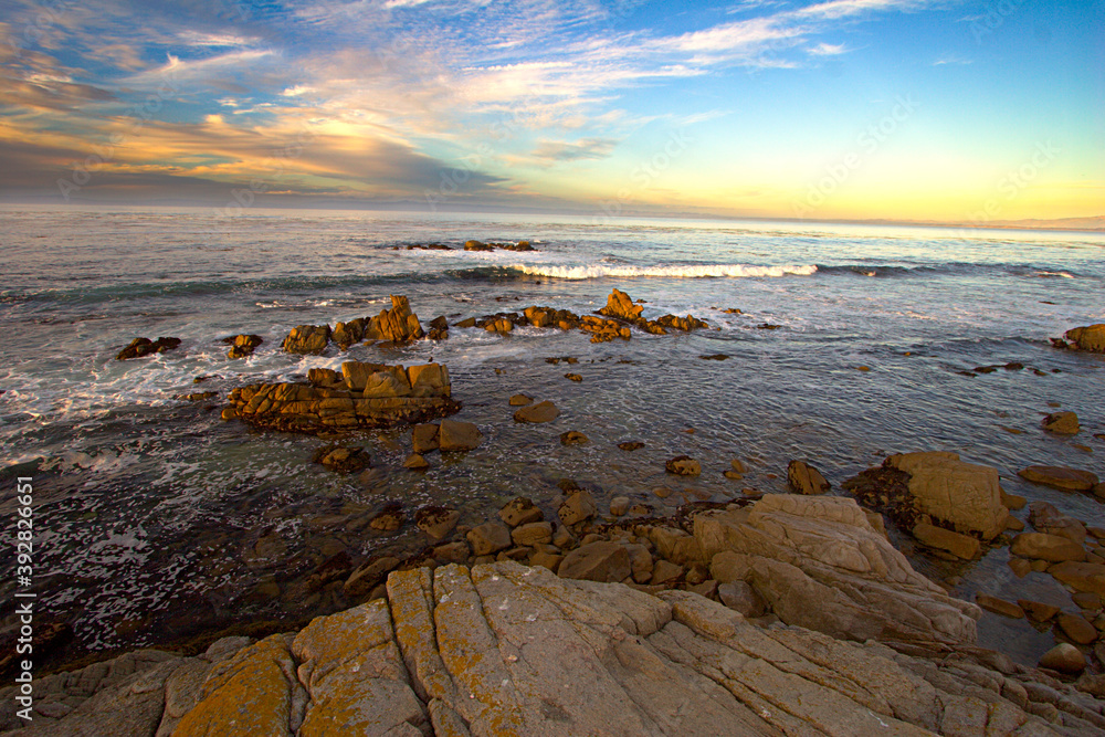 Sunset over the boneyard in Pacific Grove California. Sunset over the boneyard in Pacific Grove California.