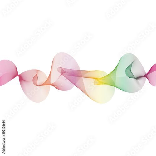 Rainbow colors abstract wave for design