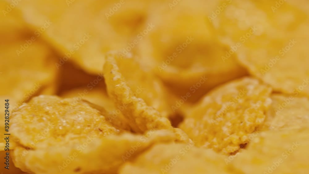 Corn Flakes 4K Turntable Loop - Top Down Corn Flakes 4K Turntable Loop - Top Down