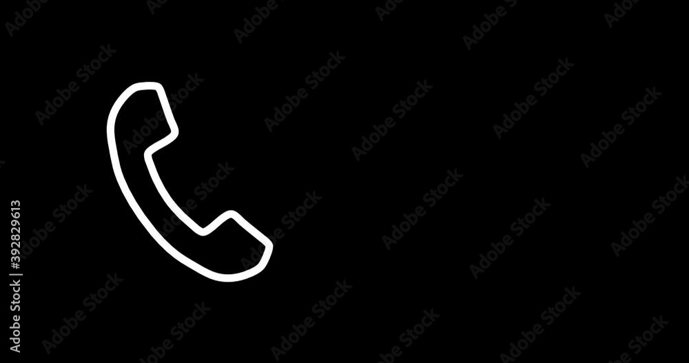 abstract contact icon as neon light with alpha mask 4k - 3D rendering abstract contact icon as neon light with alpha mask 4k - 3D rendering