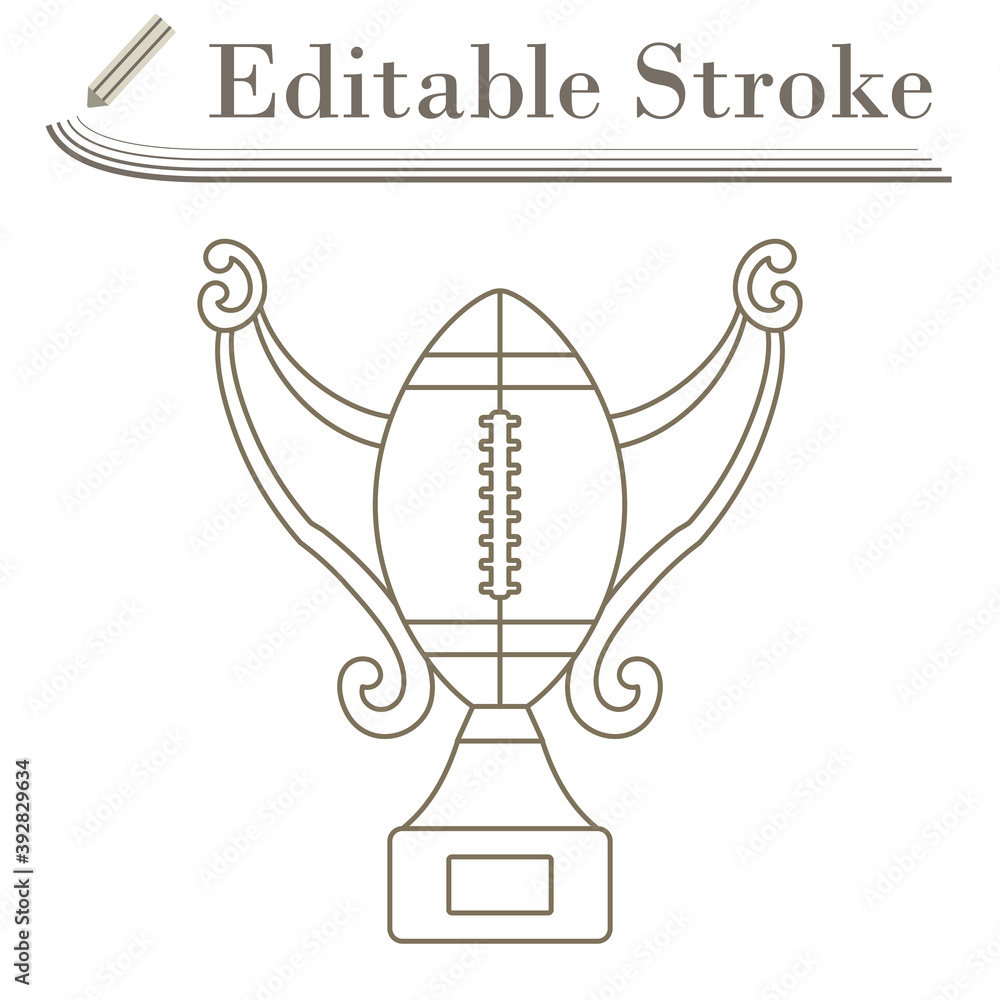 American Football Trophy Cup Icon American Football Trophy Cup Icon