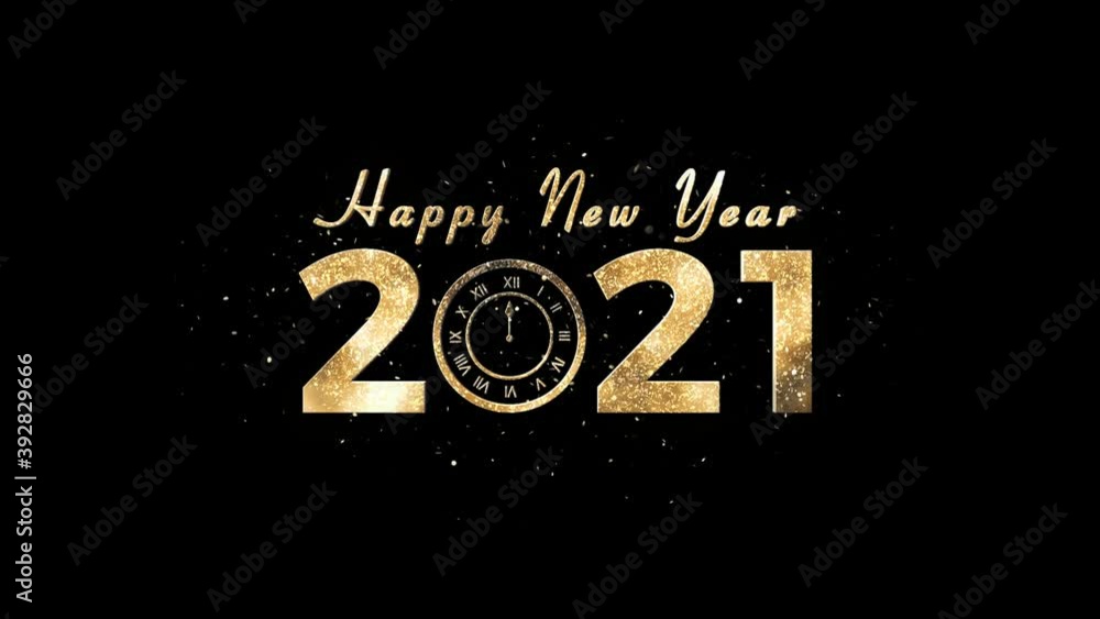 Happy New Year 2021 + Alpha Channel Happy New Year 2021 + Alpha Channel