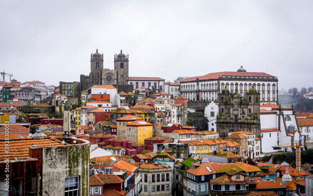 Detail of the city of Porto in Portugal