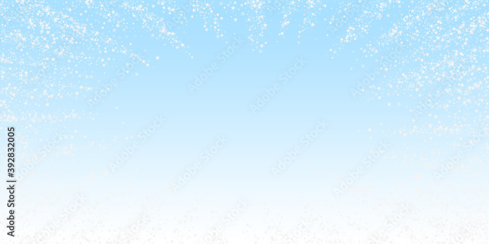 Fototapeta premium Amazing falling stars Christmas background. Subtle