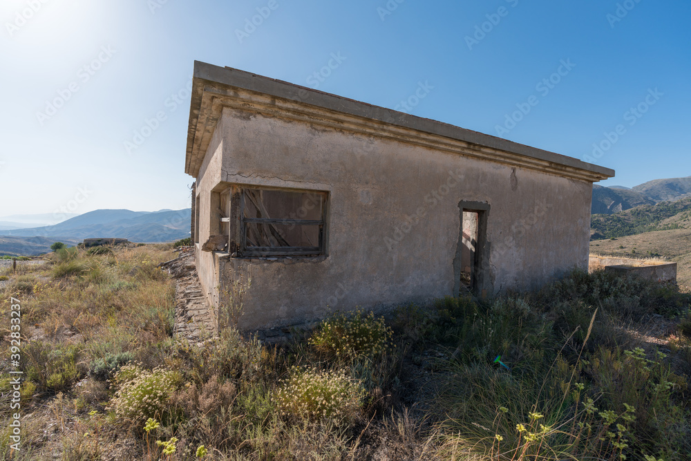 old house of a mining complex in southern Spain