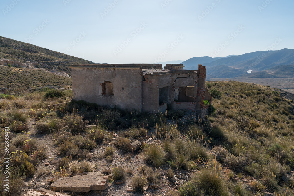 old house of a mining complex in southern Spain