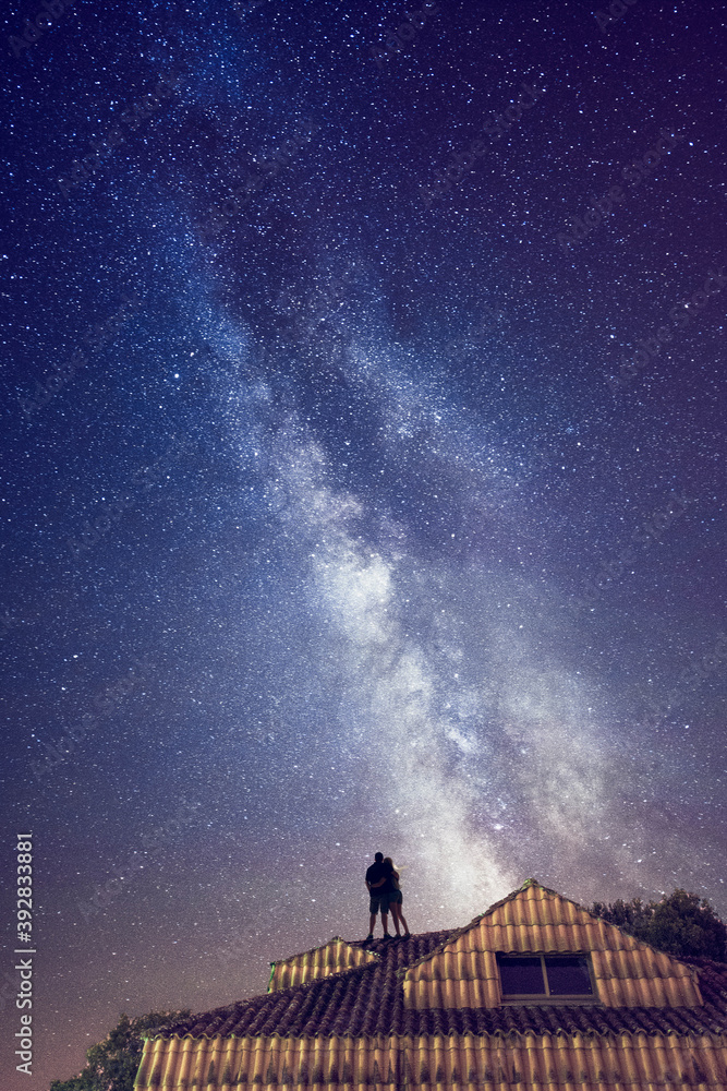 Fototapeta premium night sky and stars