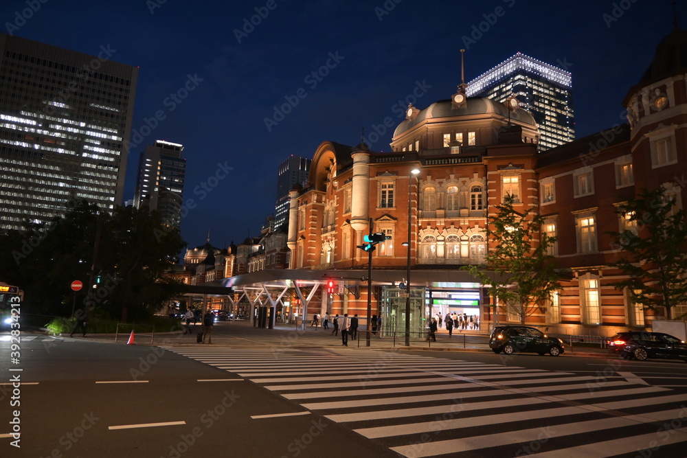 Fototapeta premium 東京駅の夜景