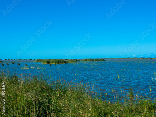 Panorma view iSimangaliso Wetland Park  a protected area on the east coast of the South African province of KwaZulu-Natal. St. Lucia South Africa