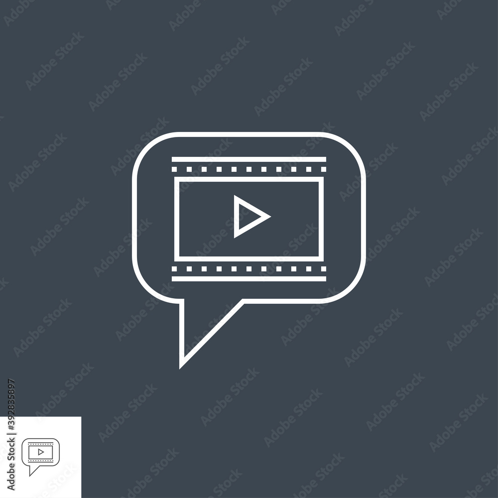 Video Marketing Related Vector Thin Line Icon. Isolated on Black Background. Editable Stroke. Vector Illustration. Video Marketing Related Vector Thin Line Icon. Isolated on Black Background. Editable Stroke. Vector Illustration.