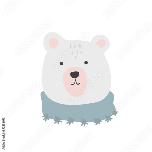 Christmas cute face animal  Merry Christmas illustrations of rabbit with winter accessories