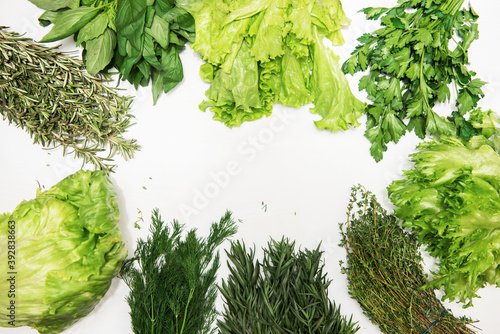 Different types of fresh ga...
