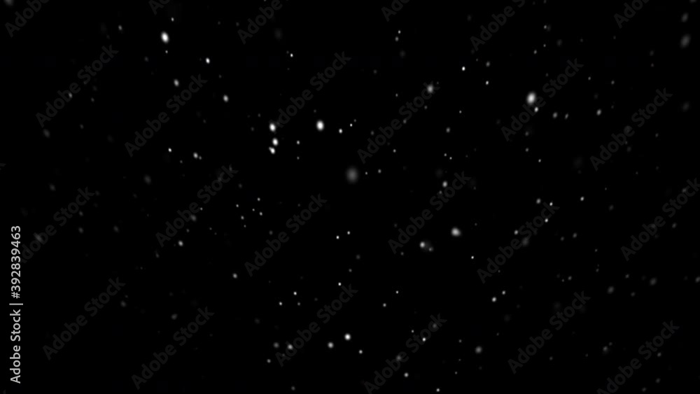 High quality motion animation repesenting snow slow falling onblack background. Christmas Snowing footage High quality motion animation repesenting snow slow falling onblack background. Christmas Snowing footage