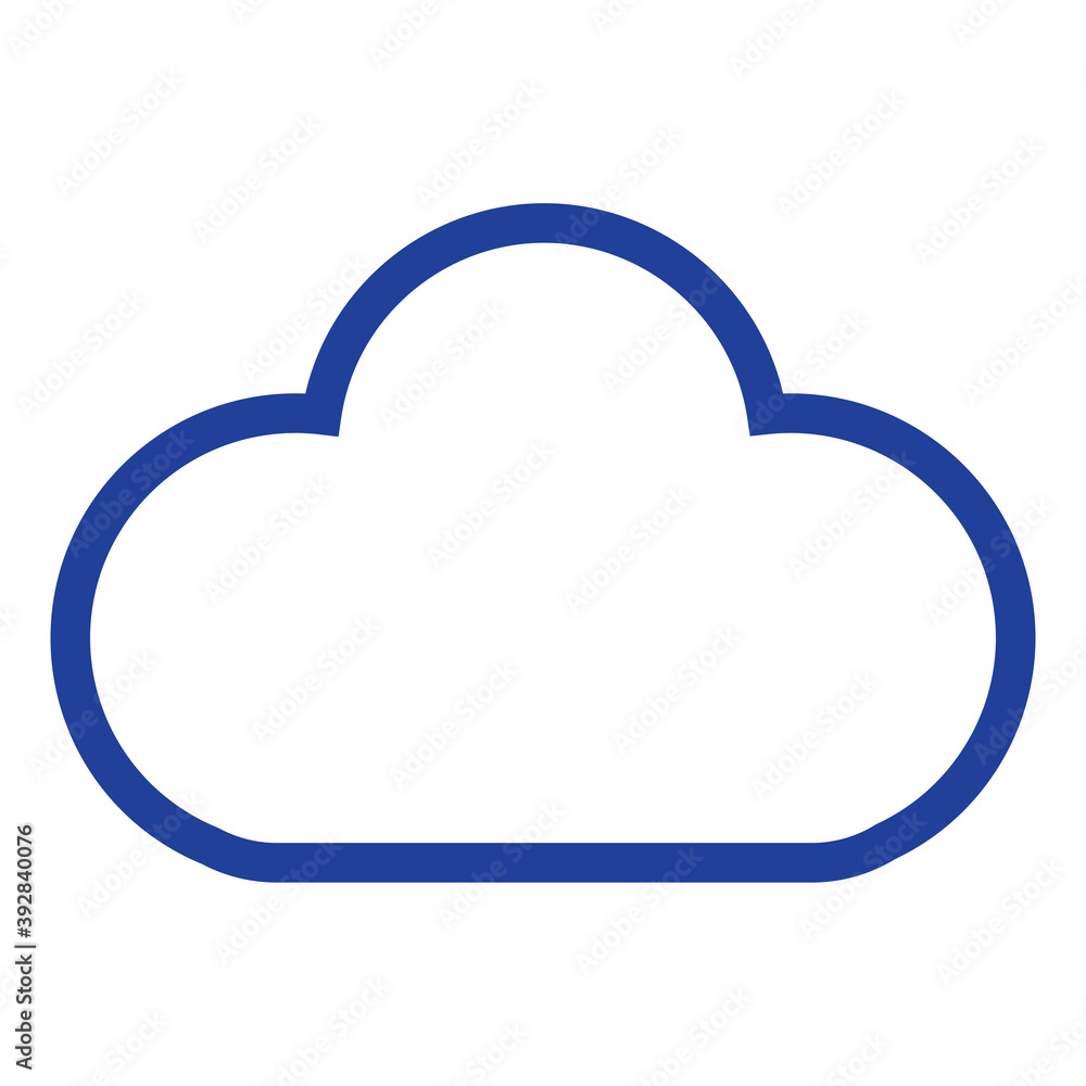 Outline cloud icon isolated on white background. Contour cloud vector. Cartoon contour icon for background template, wallpaper and sky design. Cloud thin line vector Outline cloud icon isolated on white background. Contour cloud vector. Cartoon contour icon for background template, wallpaper and sky design. Cloud thin line vector