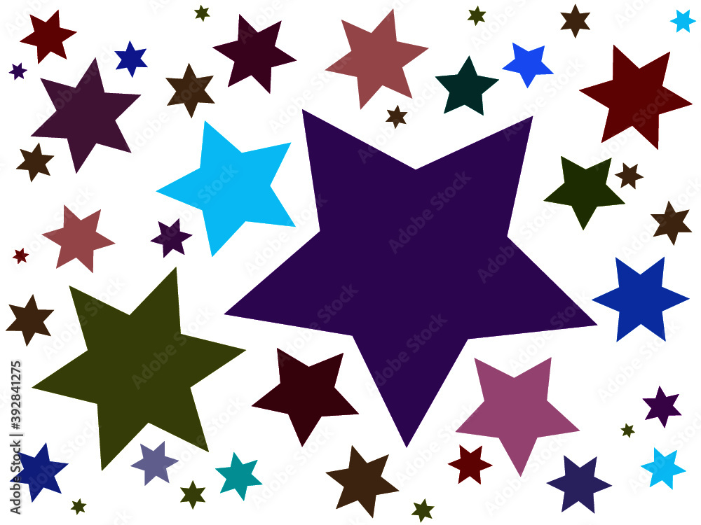 Obraz premium picture with different stars holiday card star field