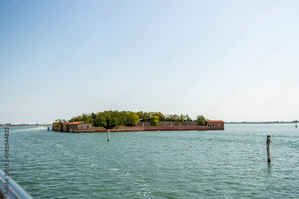 View over the Venice lagoon towards Burano, Veneto - Italy