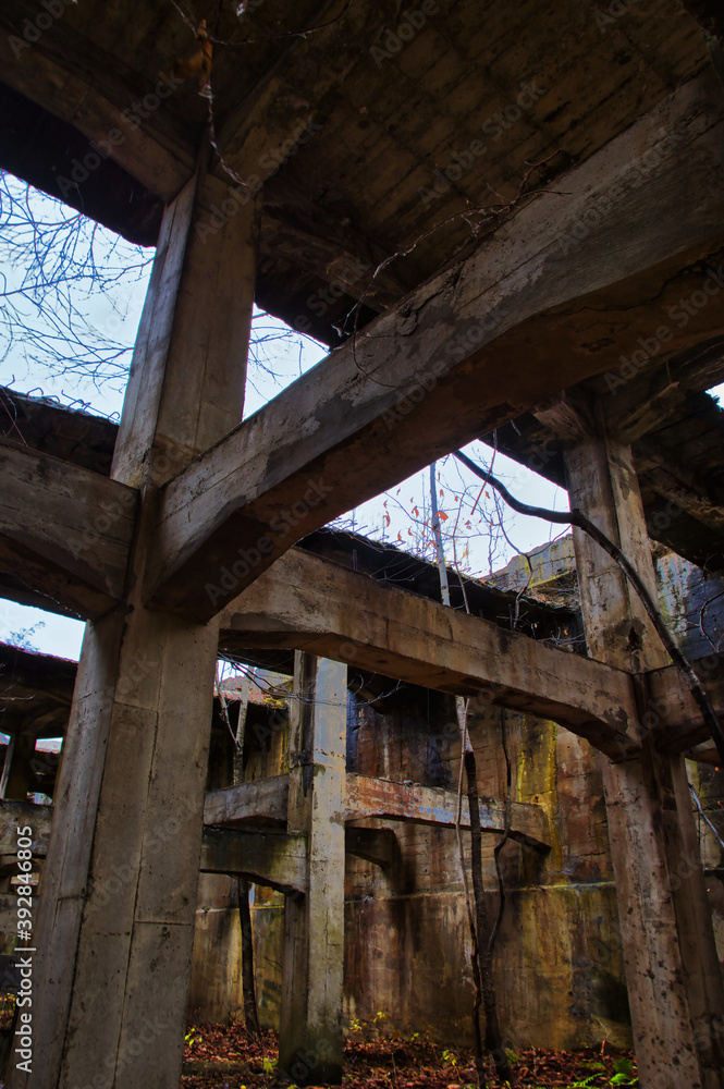 鉱山施設の廃墟　札幌市