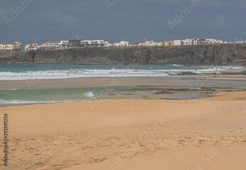 Beautiful beach in El Cotillo village in Fuerteventura,Canary Islands, Spain © gpriccardi