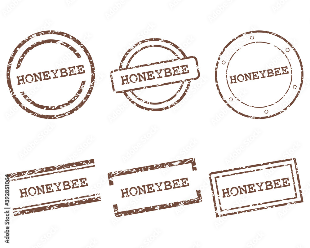 Fototapeta premium Honeybee Stempel