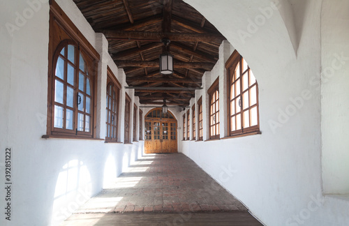 Passages inside the old Orthodox monastery