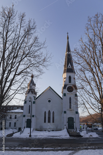 Valokuva BARRE, VERMONT, USA - FEBRUARY, 21, 2020: Winter time city view