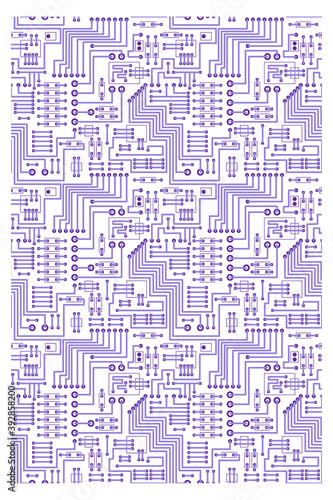 Seamless pattern with maze elements diagram. Surface design.