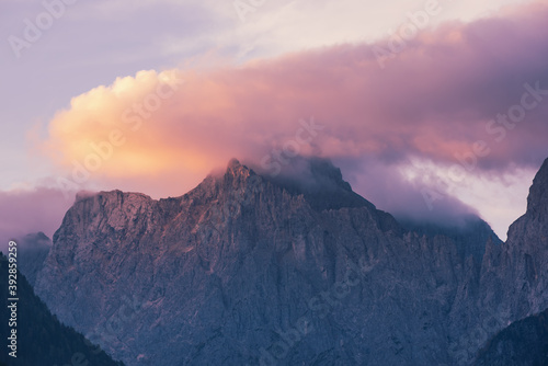 Triglav mountain peak at sunrise © Roxana