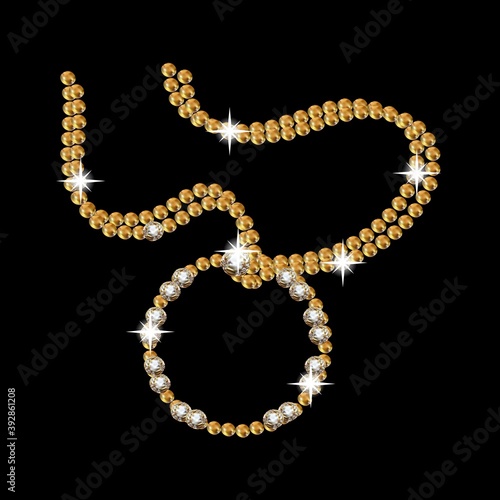 Women jewelry with large beautiful pearls is symbol of beauty and art. Pearls are the best romantic gift