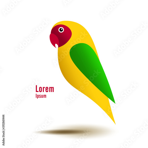 Parrot Logo, Australian Little Parrot, Vector Parrot, Vector illustration EPS10, Isolated Parrot
