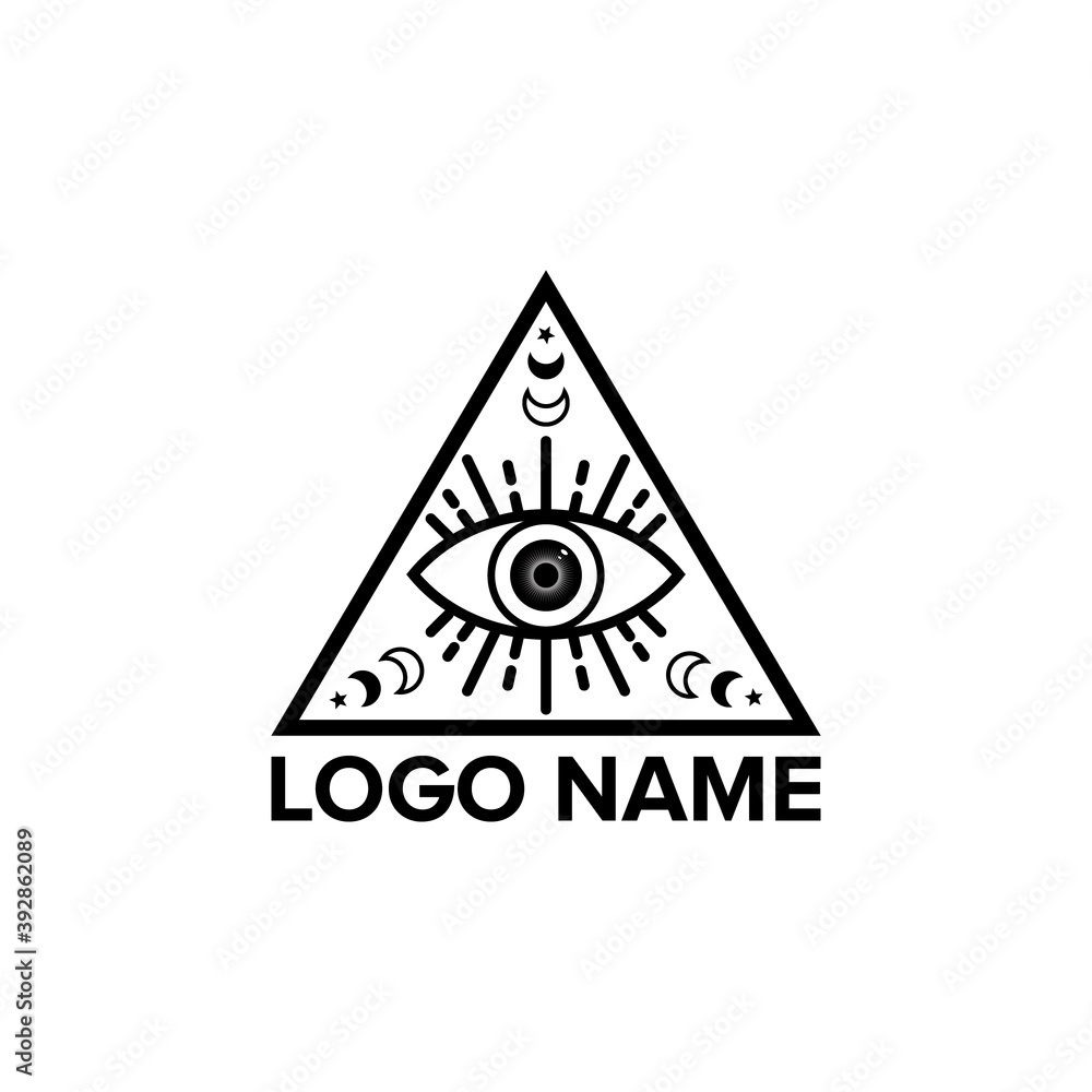 Eye Icon. Simple and minimal - Vector. yoga logo design. Eye Icon. Simple and minimal - Vector. yoga logo design.