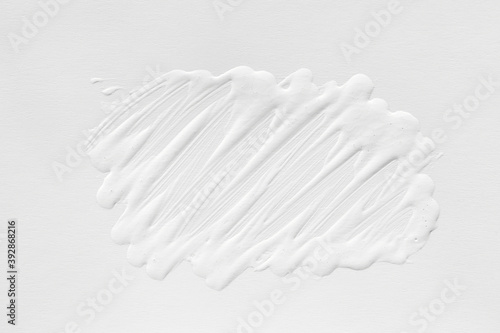 3 d texture of white paint with handmade brush strokes  decor elements for modern design. Abstract background for screensaver template and wedding card in gray gradient.