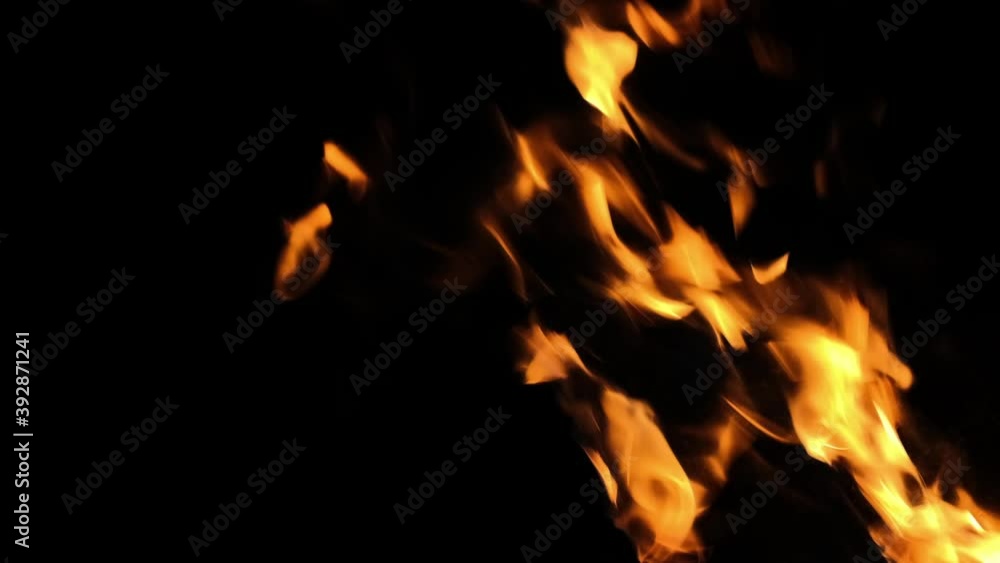 Super slow motion of fire blasts on black background. Filmed on high speed cinema camera, 120 fps Super slow motion of fire blasts on black background. Filmed on high speed cinema camera, 120 fps
