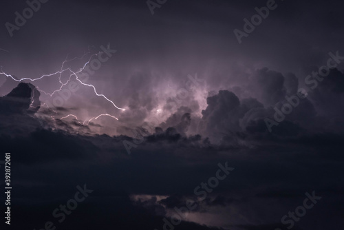 storm flash of lightning