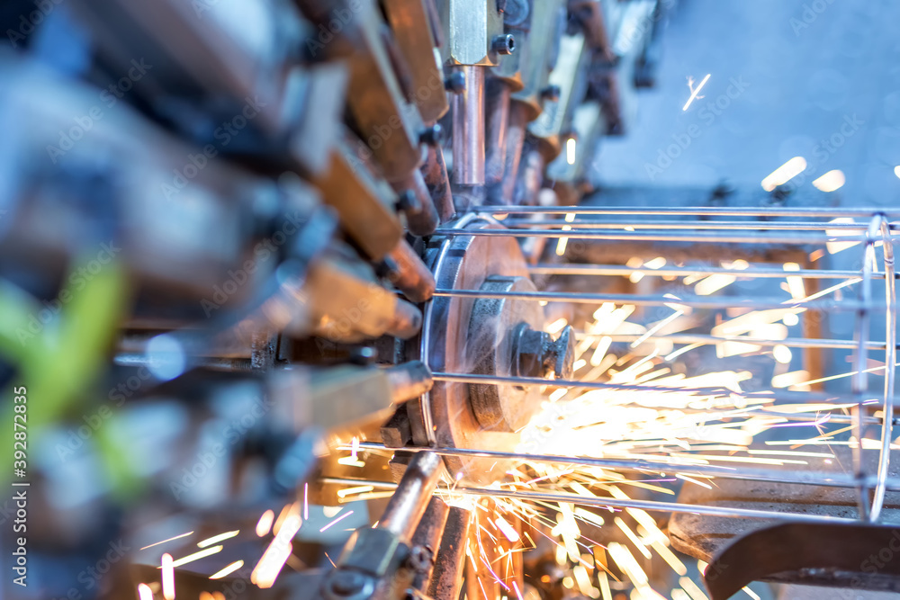 Electric resistance welding (ERW). It is a welding process where metal